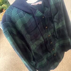 So woman’s size XS hoodie flannel